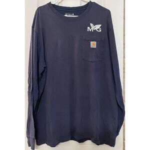 Carhartt Pocket Long Sleeve Work Wear T-Shirt - Size L